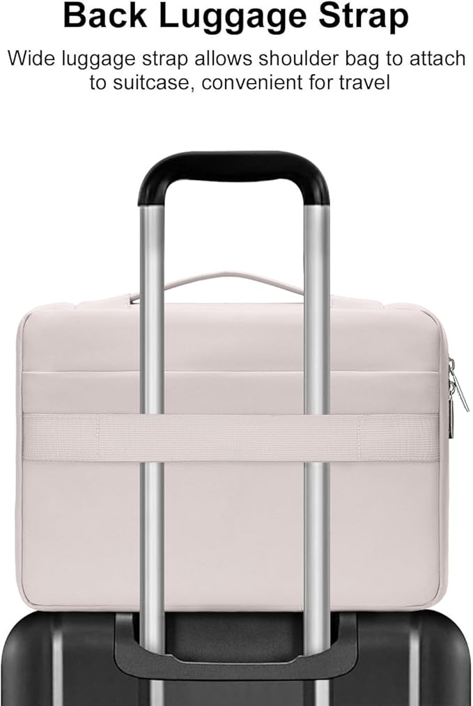 MOSISO 360 Protective Laptop Case 15 inch, Laptop Sleeve Compatible with MacBook Air M5 A3448 M4 A3241 M3 A3114 M2 A2941 2026-2023,Dell XPS,Side Open Bag with 2 Raised&1 Flapover Pockets, Stone Gray