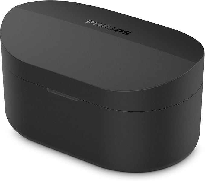 Philips TAT1108 Wireless Earbuds,True Wireless Headphones,Powerful Bass with 6 mm Driver,Clear Call with AI Mic,15-Hour Battery Life,Bluetooth v5.3,IPX4 Rating,Ergonomic Design for Comfort,Black
