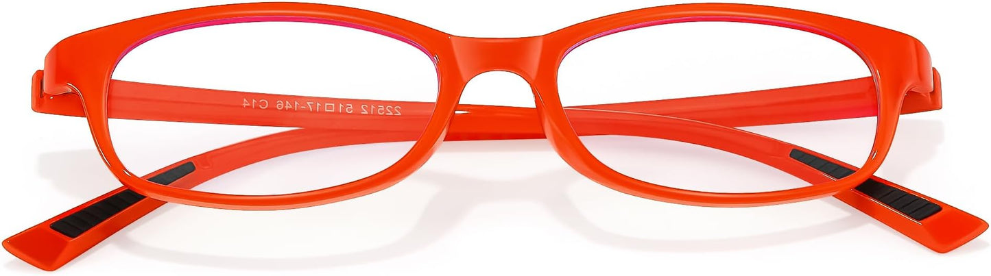 SODQW Office-Siren Blue Light Glasses for Women, Rectangle Frame, Y2K Small Eyewear, Anti Eyestrain Computer Glasses