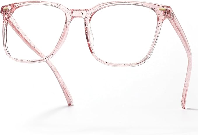 Oversized Square Blue Light Blocking Glasses for Women Men, Anti-Fatigue Computer Monitor Glasses Reduce Eye Strain