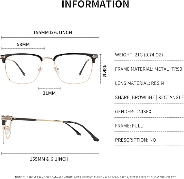 Blue Light Blocking Glasses for Men Anti-Fatigue Computer Monitor Gaming Glasses Prevent Headaches Glasses