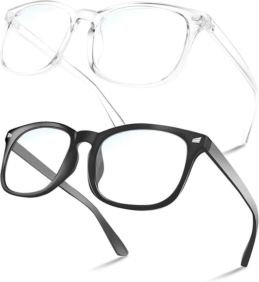NZKNP Blue Light Glasses for Women and Men - Blue Light Protection, Fake Glasses