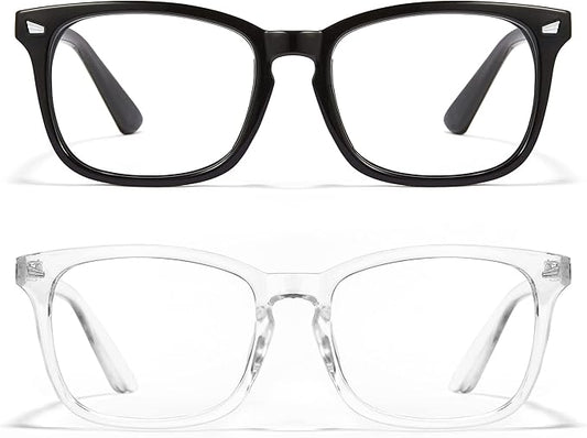Cyxus Blue Light Glasses Men Women Reduce Eye Strain UV Blocking for Office Work Computer Screen 8082