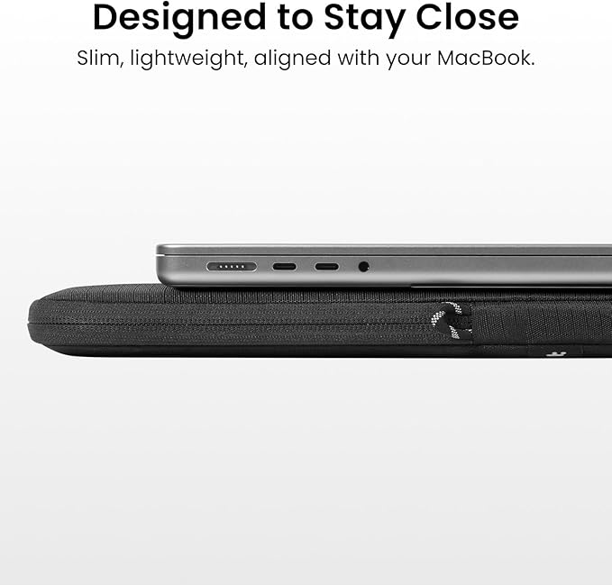 tomtoc Slim & 360° Protective Laptop Sleeve for 16-inch New MacBook Pro M5 Pro/Max A3428 A3429 (2026), M4/M3/M2/M1 A3403 A3186 A2991 A2780, Water-Resistant Case Bag with CornerArmor, Fits Dell XPS 16