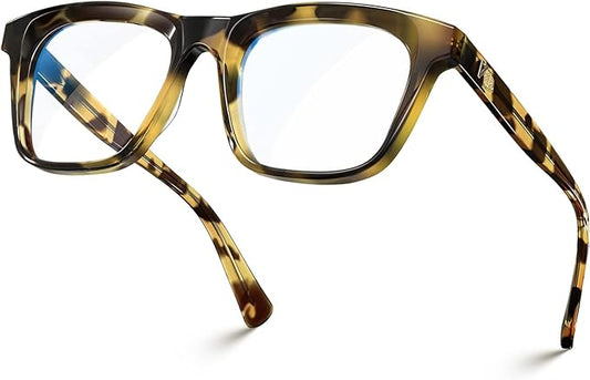 VISOONE Square Blue Light Blocking Glasses TR90 Clear Lens for Women Men BONA