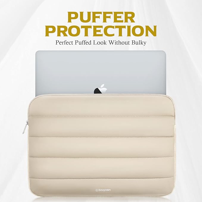 Bagasin Laptop Sleeve Bag, 13 13.3 Inch Laptop Sleeve Protective Sleeve for MacBook Air Pro M2/M1, MacBook Pro 14, iPad Pro 12.9, HP, Dell, Lenovo, Asus Notebook