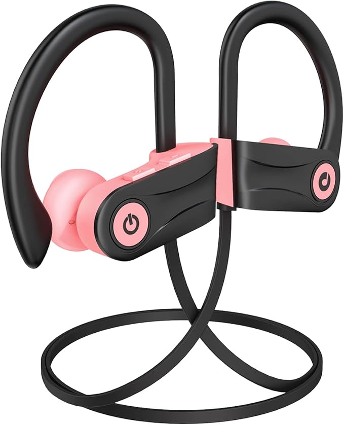 Boean Bluetooth Headphones, Wireless Earbuds with 16 Hours Bluetooth 5.3 Wireless Headphones HD Deep Bass Stereo IPX7 Waterproof Earphones for Sports Headset