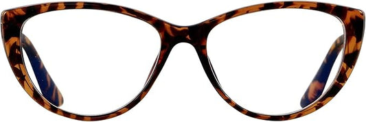 ANDWOOD Blue Light Blocking Glasses Women Bluelight Blocker Computer Cateye Clear Cat Eye Eyeglasses Frame AR003