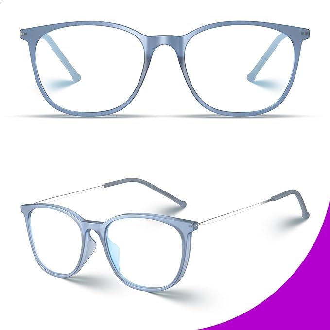 VISOONE Light Weight Slip Resistant Blue Light Blocking Computer Glasses with Anti Glare UV400 for Man Women GAEL