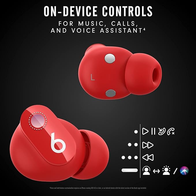 Beats Studio Buds Totally Wireless Noise Cancelling Earphones - Red
