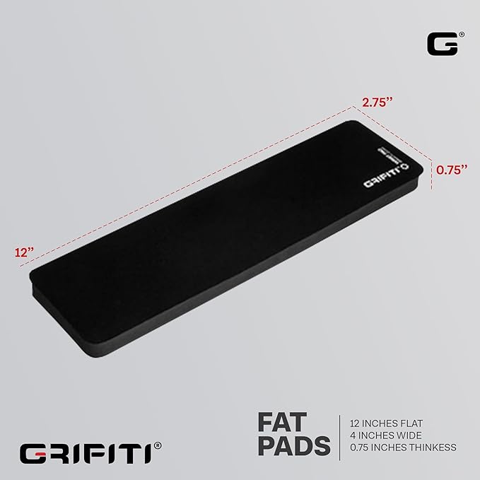 Grifiti Fat Wrist Pad 12" x 2.75” x 0.75" Inch Keyboard Rest Thick Small Ergonomic Computer Keyboards Hand & Palm Wrists Rests Support Carpal Tunnel Resting Pads Accessories (Thin 12 x 2.75 x 0.75)
