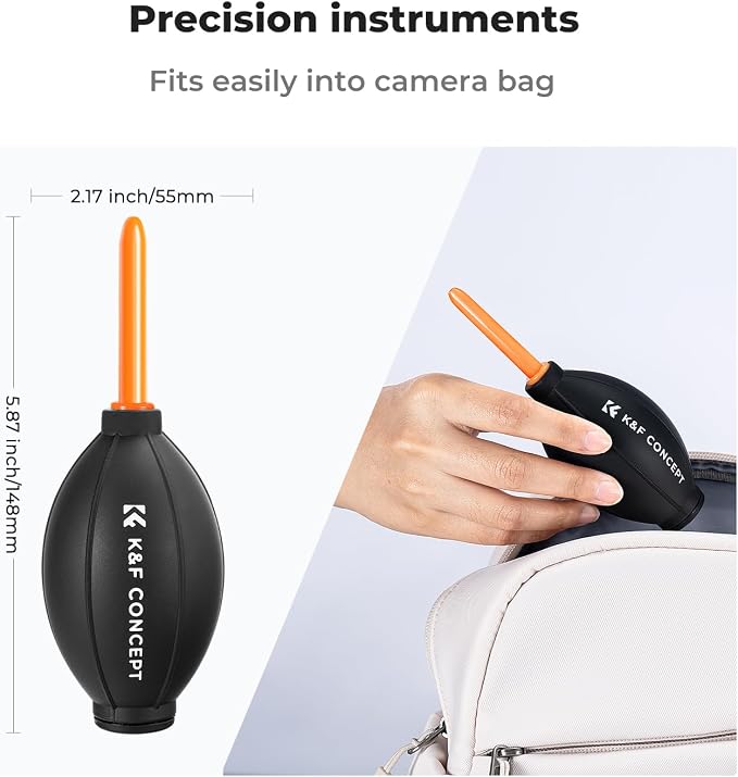 K&F CONCEPT Lens Air Blower, Rubber Bulb Air Pump Dust Blower Cleaner, with Long Nozzle for Cell Phone, Tablet, Camera Lens Sensors, Keyboard,Telescopes - Image 7