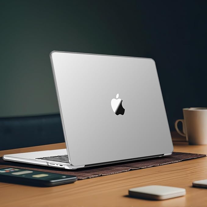 B BELK Compatible with MacBook Air 13 inch Case M5 2026 2025-2022 M4 M3 M2 A3449 A3240 A3113 A2681, [100% Official Color] [Slim Armor] Plastic Hard Shell for MacBook Air 13.6 inch Case, Matte Clear