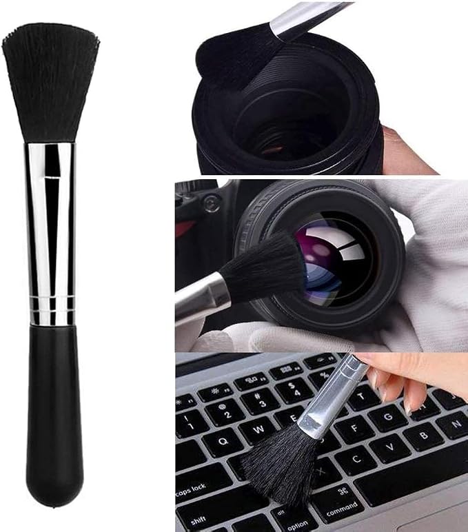 Camera Lens Cleaning Kit, Professional DSLR Lens Cleaning Tool with Waterproof Storage Bag, Air Dust Blower, Lens Cleaning Pen Brush, Cleaning Cloth, Empty Bottle, for DSLR Camera Cleaning Tool - Image 6