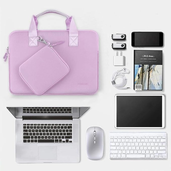 11.6 12.9 13 inch Elastic Laptop Sleeve with Small Case Compatible with 13 inch MacBook Neo Air Pro M5/M4/M3/M2/M1, iPad 13 12.9, XPS 13 and Most 11.6 12.9 13 inch Notebooks Tablets,L02P01