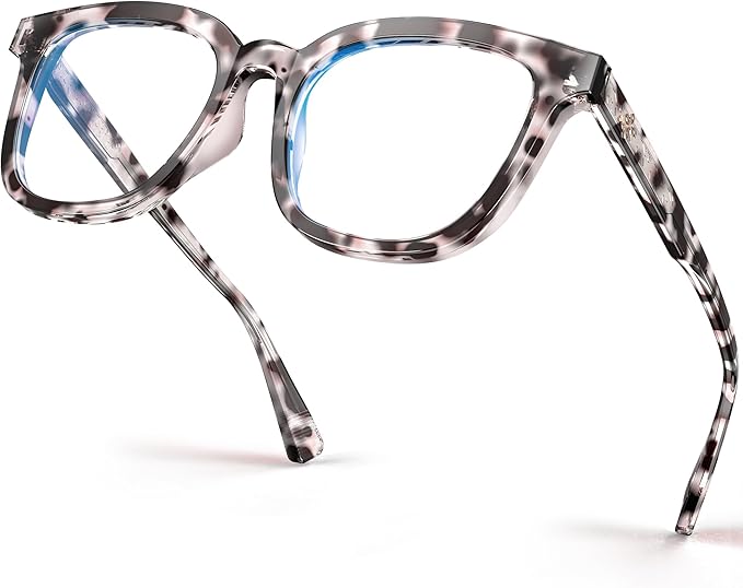 VISOONE Square Blue Light Blocking Glasses TR90 Anti Glare Computer Gaming for Women Men NOE