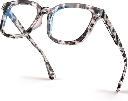 VISOONE Square Blue Light Blocking Glasses TR90 Anti Glare Computer Gaming for Women Men NOE