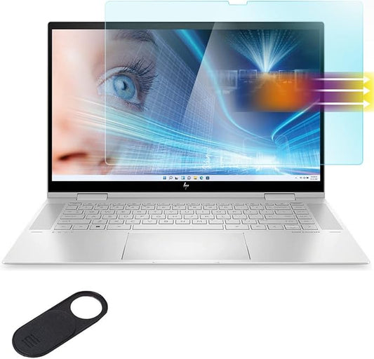 Anti Blue Light Screen Protector for 15.6" HP Envy x360 2-in-1 Touch Laptop model 15-ey 15-ew 15t-ew 15z-ey 15-ew0023dx 15-ew0013dx 15-ew0797nr 15-ey0013dx 15-ey0023dx 15-ey0000 15z-ey000 15t-ew000