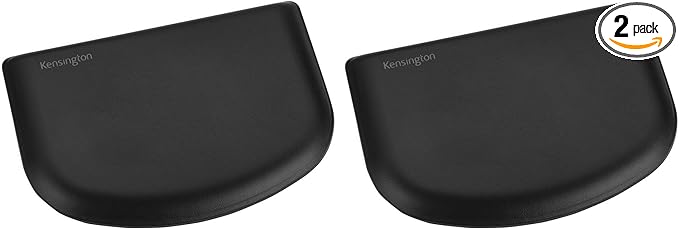 Kensington ErgoSoft Wrist Rest, Black (K52803WW), Memory Foam, Rubber, for Slim Mouse (Pack of 2)