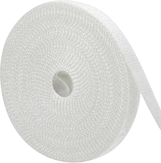 100ft x1/2 in Hook and Loop Roll, Hitotsu Reusable Fastening Tape Cable Ties, Self-Gripping Multi-Purpose Wrap Fasteners for Cord Manage,Home, Office, Electrical Cords, Data Center, White by Hitotsu