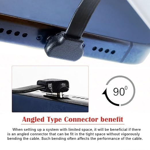 chenyang USB C Short Flat Cable USB 2.0 Type C Dual 90 Degree Angled PD 65W Fast Charge Data Extension Cable 200MM