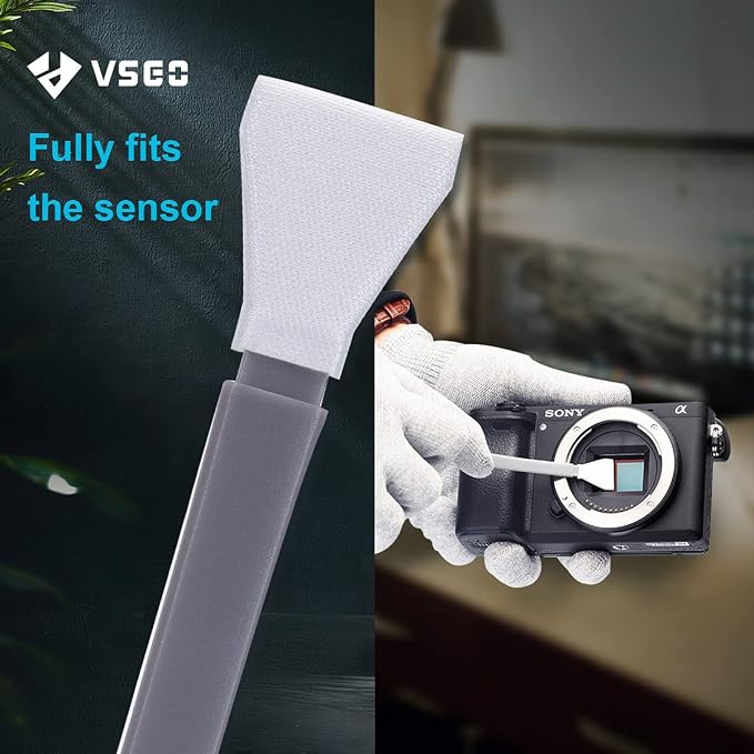 VSGO 12pcs APS-C Camera Sensor Cleaning Kit, Sensor Cleaning Swabs, Compatible with DSLR & SLR Digital Cameras (V-S02-12) - Image 3
