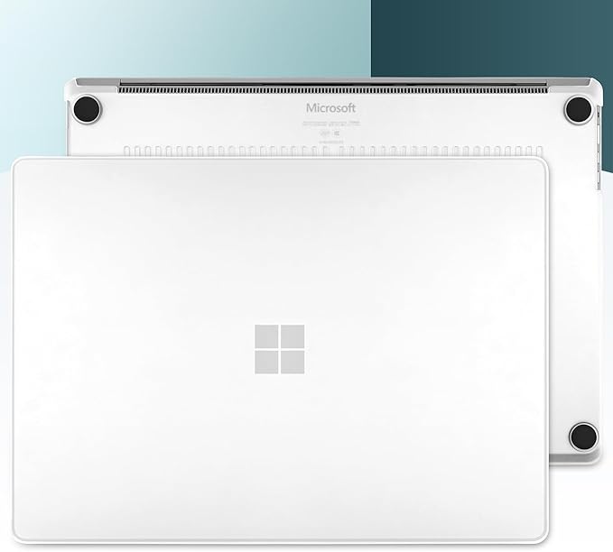 Batianda Matte Case for 15-inch Microsoft Surface Laptop 7th Edition Copilot+ PC 2025 2024 Release Lightweight Durable Scratch-Resistant, with Keyboard Cover & Screen Protector, Transparent