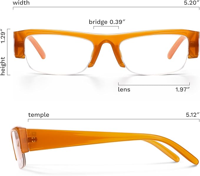 livho Retro Chic Blue Light Glasses for Woman - Early 2000s Narrow Rectangular Frame, Blue Light Blocking with Soft Case