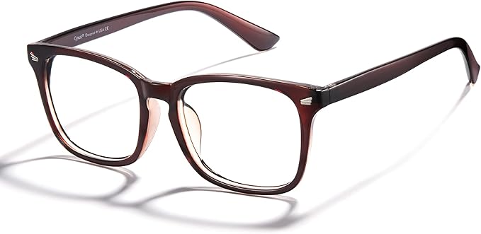 Cyxus Blue Light Glasses Men Women Reduce Eye Strain UV Blocking for Office Work Computer Screen 8082