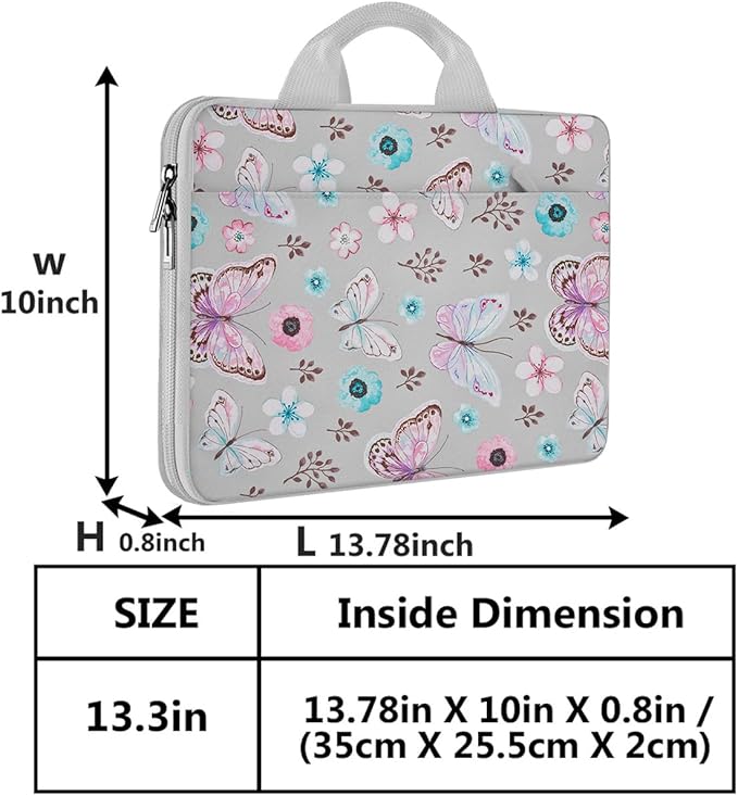 Hseok Laptop Sleeve 13-14 Inch Case Briefcase Compatible with MacBook Neo Pro 14 M5/M4/M3/M2/M1, All Models 13.3 Mac Air/Pro, XPS 13 14, Most Popular 13"-14" Notebooks,B01F01