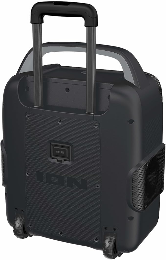 ION Sport 320-200 Watt Outdoor Bluetooth Party Speaker with Rechargeable Battery, FM Radio, Lights, USB Charging, App, Omni-Directional Sound