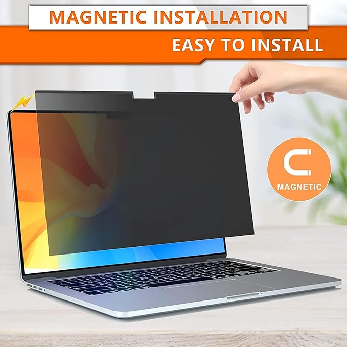 ZOEGAA Privacy Screen for MacBook Air 15 Inch 2023 (M2, A2941), Magnetic Removable Anti Blue Light Filter Compatible With Apple 2023 MacBook Air Laptop with M2 chip: 15.3-inch Liquid Retina Display