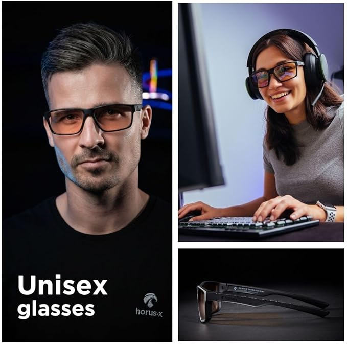 Horus X • Blue Light Glasses Men Women | Blue Light Blocking Glasses for Screen Anti-Fatigue Eye Migraine