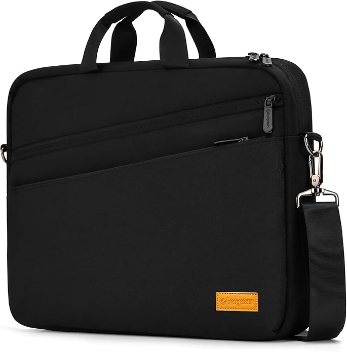 bagasin 15 15.6 16 17 17.3 inch Laptop Computer PC Shoulder Bag Carrying Case, Water-Repellent Briefcase