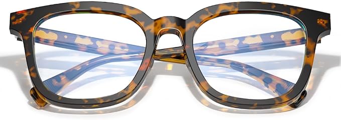 VISOONE Square Blue Light Blocking Glasses TR90 Anti Glare Computer Gaming for Women Men NOE