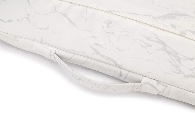 Kinmac 360° Protective Laptop Sleeve Case Bag Cover with Handle for MacBook Pro 16 inch,16 inch HP,Lenovo,Dell,ASUS,Acer Ultrabook and Business Laptop (White Marble)