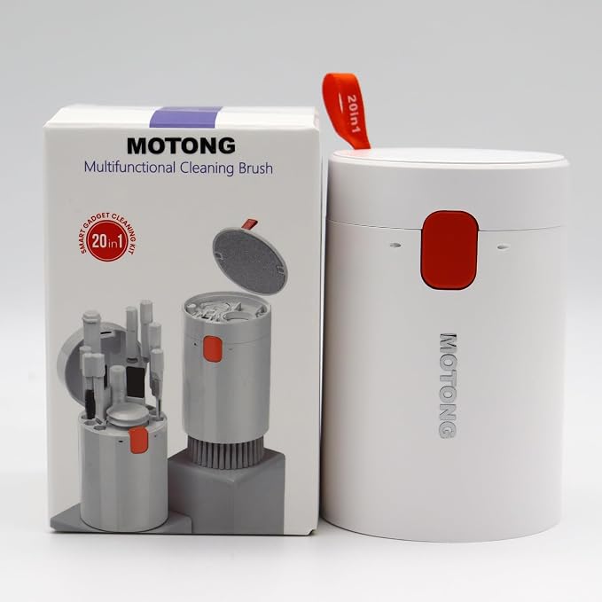 MOTONG Cellphone Cleaning Kit, Laptop Cleaning Kit,20 in 1 Mutifunctional Cleaner Tools Kits for AirPods Camera PC (White) - Image 7