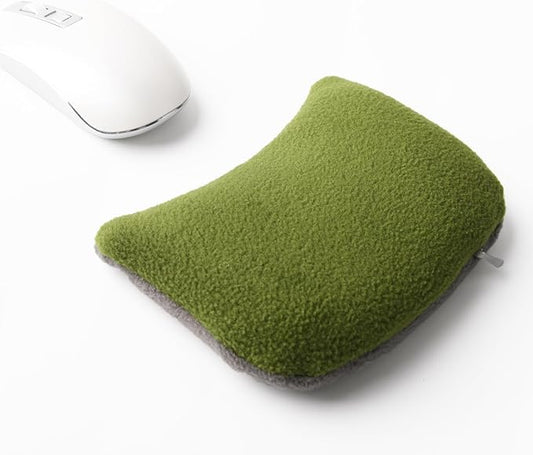 Large Mouse Wrist Rest Bean Bag, Ergonomic Mouse Support Pad Filled Ergo Beads for Computer, Laptop, PC Gaming (Green)
