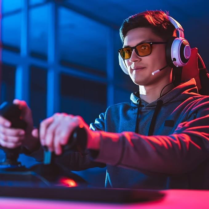 MIGSIR Blue Light Blocking Glasses for Computer Gaming, Fashion Fake Helps Reduce Screen Fatigue Eyeglasses for Women Men