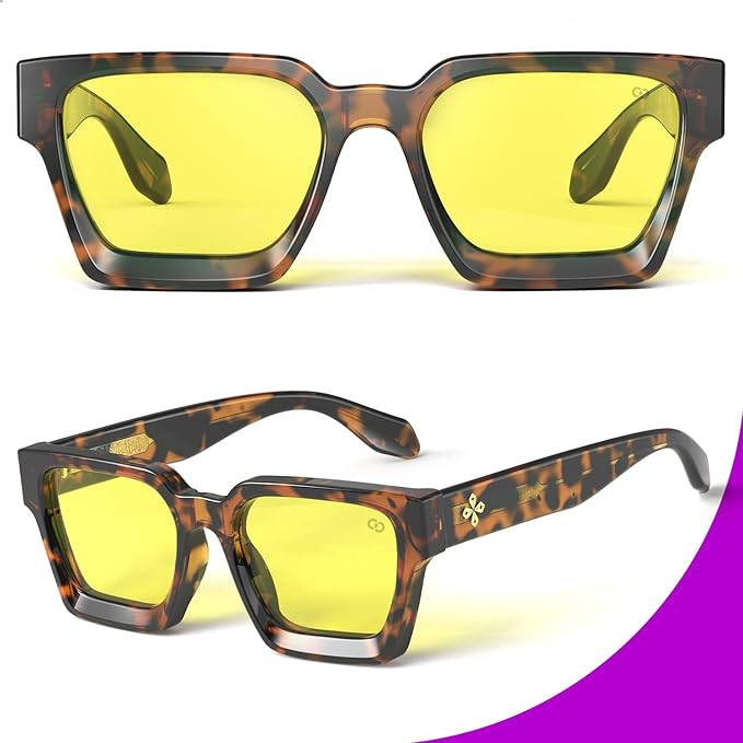 VISOONE Gamer Glasses Professional Blue Light Filter with Anti-Fatigue and Anti-Glare for Men and Women RIVER
