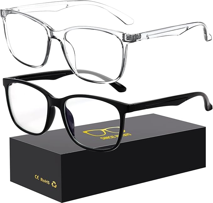 Oilway Blue-Light Blocking Glasses Computer Reading/Gaming/TV/Phones Glasses Fashion Anti Eyestrain Glasses for Women Men