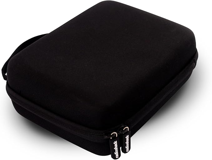 RadioShack Small Cable Organizer Travel Case, Bag Organizer for Phone Charging Cords, HDMI Cables, and More, Black
