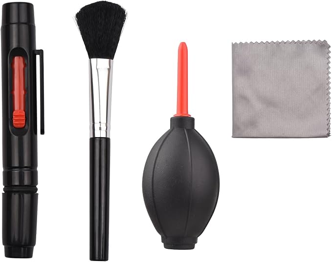 Andoer Multifunctional Cleaning Kit Lens Dust Blower Cleaning Pen Brush Microfiber Lens Cleaning Cloth for Camera Telescope Smartphone - Image 4