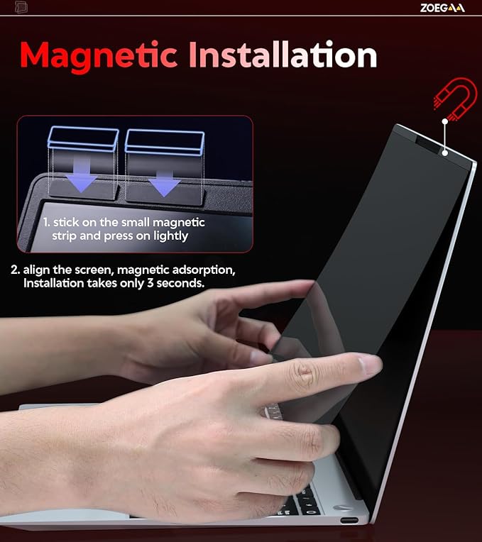 ZOEGAA 15.6 inch Privacy Screen,Magnetic 15.6 inch Privacy Screen for 16:9,factory has been focusing on the research and production and owns many international patents such as filtration membranes