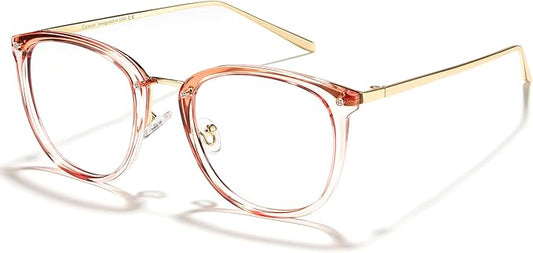 Cyxus Blue Light Glasses for Woman, Stylish Cat Eye Blue Light Blocking Computer Glasses for Working, Laptop and Screen Use