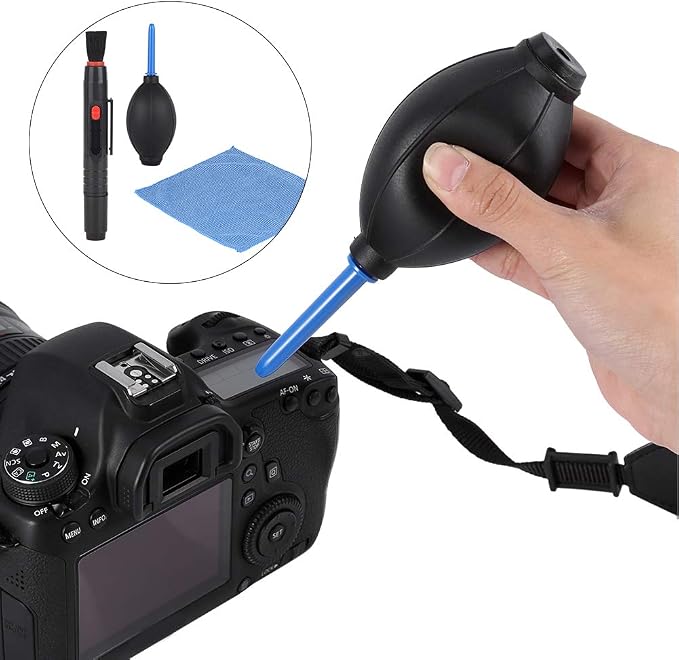 Camera Lens Cleaning Kit, Lens Cleaning Pen Soft Brush Blower Camera Air Blower Microfiber Cloth Cleaner Kit for Photography Accessories - Image 6