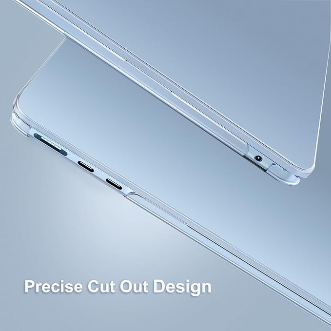 MOSISO Compatible with MacBook Air 13 inch Case M5 2026 M4 2025 M3 M2 2024-2022 A3449 A3240 A3113 A2681, Hard Shell&Keyboard Cover&Screen Film&Type C for MacBook Air 13.6 inch Case, Sky Blue
