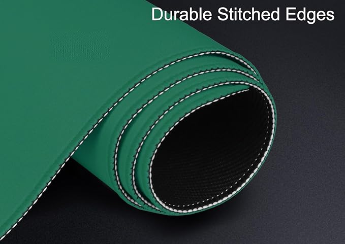 Large Gaming Mouse Pad, XXL Extended Computer Keyboard Mouse Mat with Stitched Edges, 31.5" x 15.7" Non-Slip Waterproof Rubber Base Office Big Long Mousepad for Work, Game, Office, Home, Green