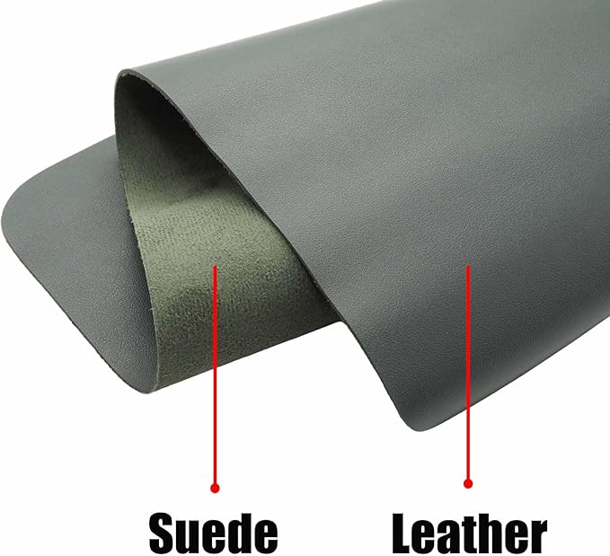 24" x 12" PU Leather Keyboard Pad Desk Protector Mat for Vanity Makeup Laptop Keyboard Mouse, Dark Green