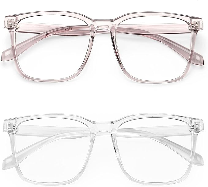 TEAPLMTT Blue Light Blocking Glasses Oversized Square Computer Glasses Anti Blue Light for Women Men